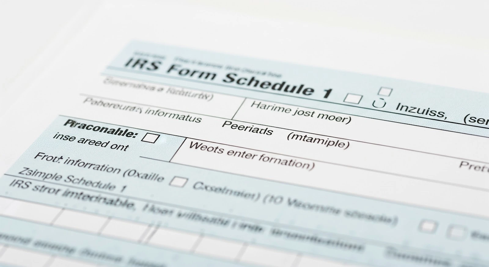 IRS Form Schedule 1 Explained