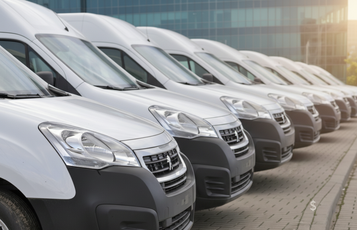 Commercial vans illustrating fleet financing options