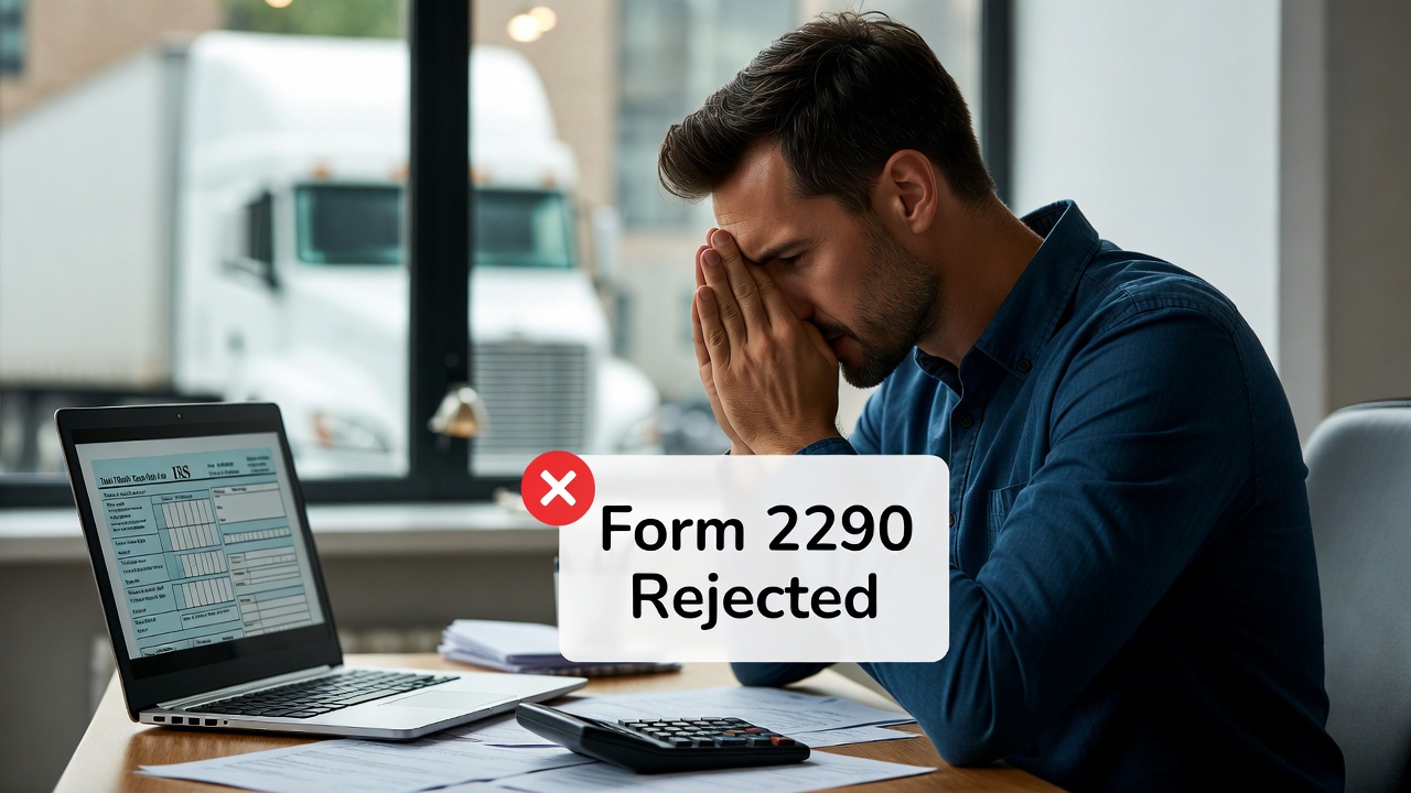 Stressed owner with rejected Form 2290
